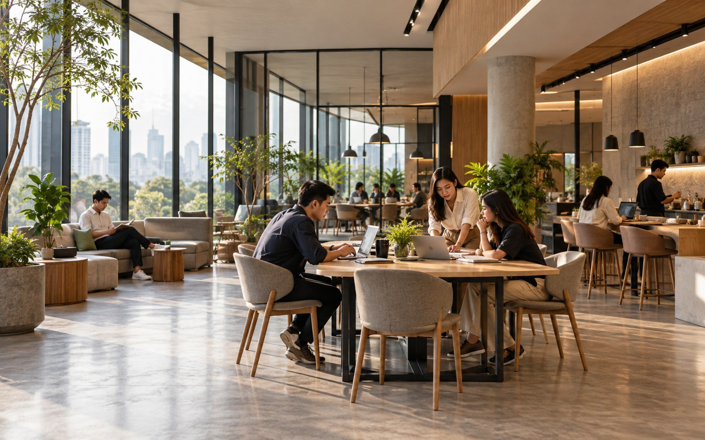 Meetspaze in a modern Thai space