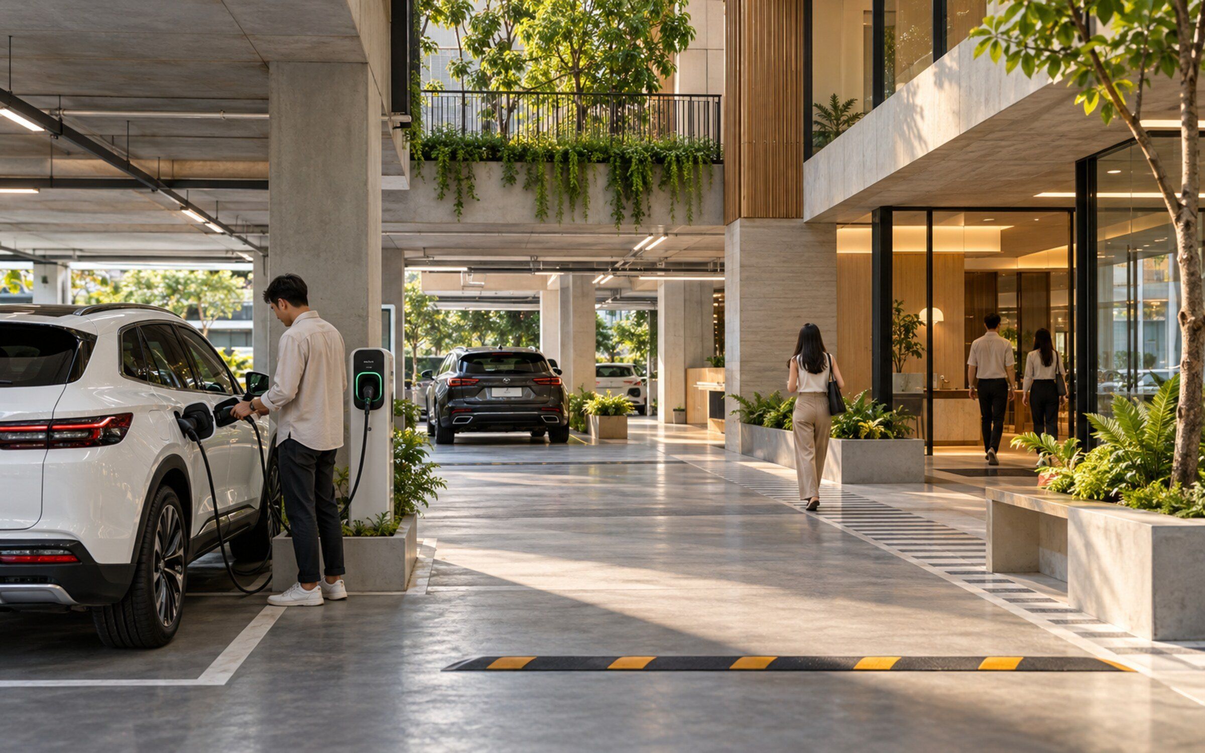 Parkspaze in a modern Thai space