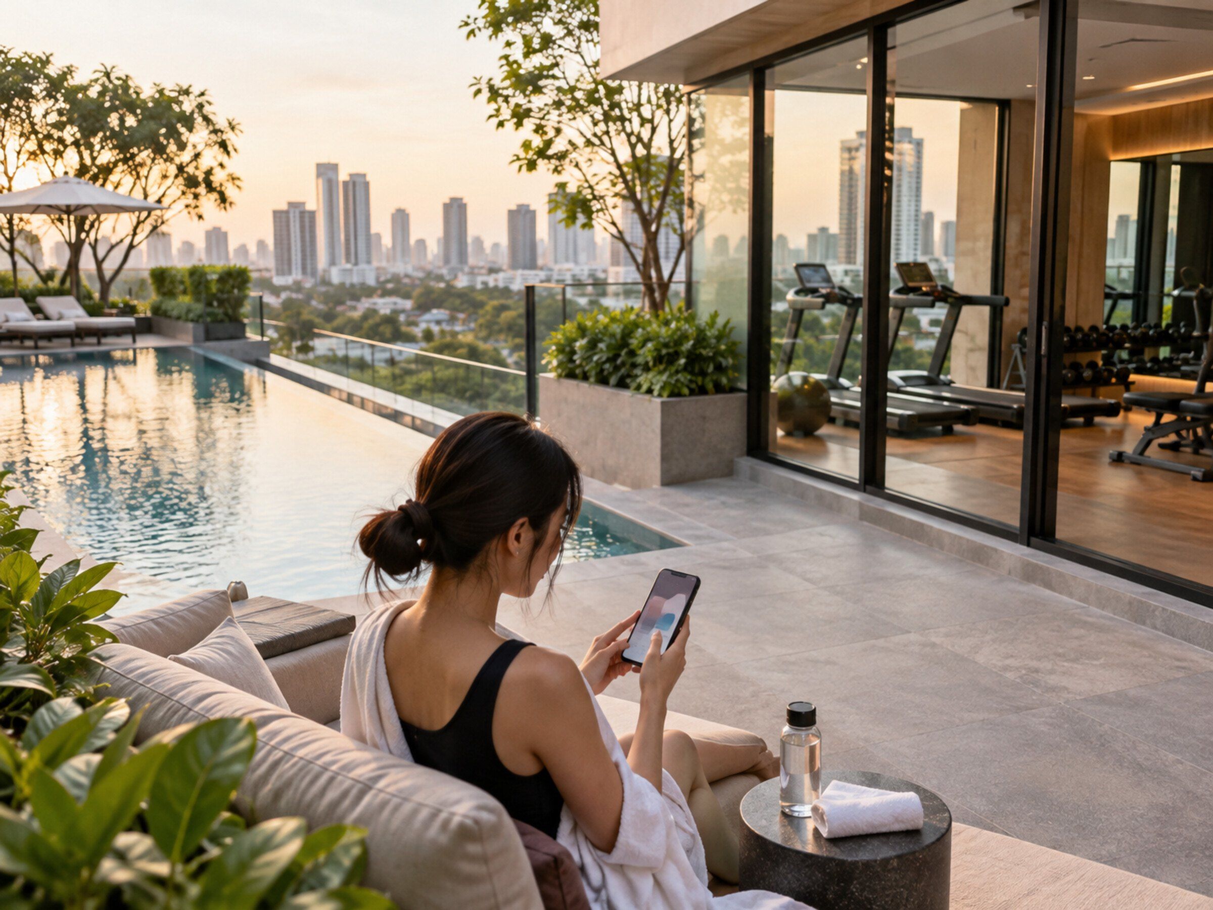 Facility & Amenity Booking — Book the pool, gym, cinema room or BBQ zone from the app.