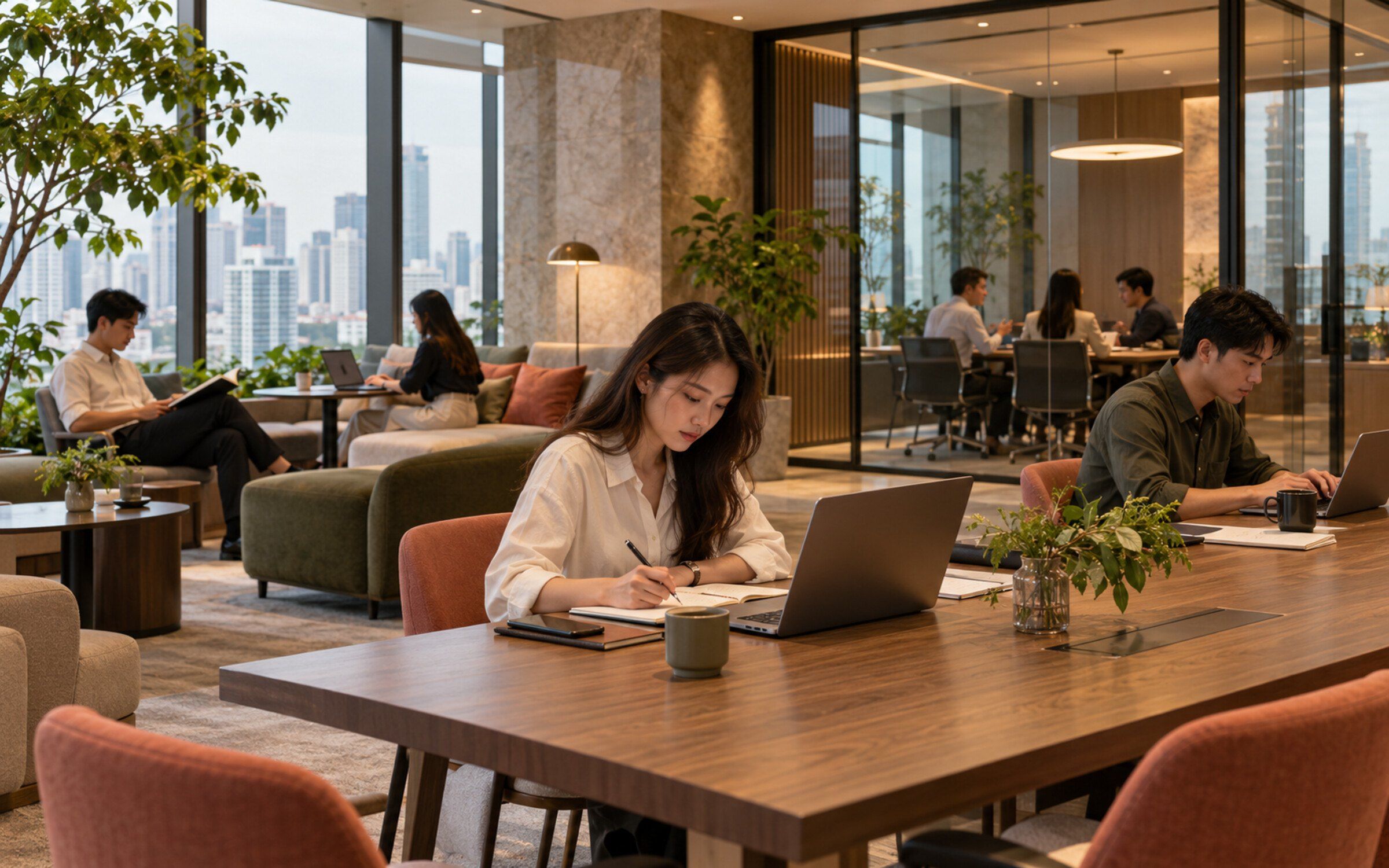 People using Commercial Office