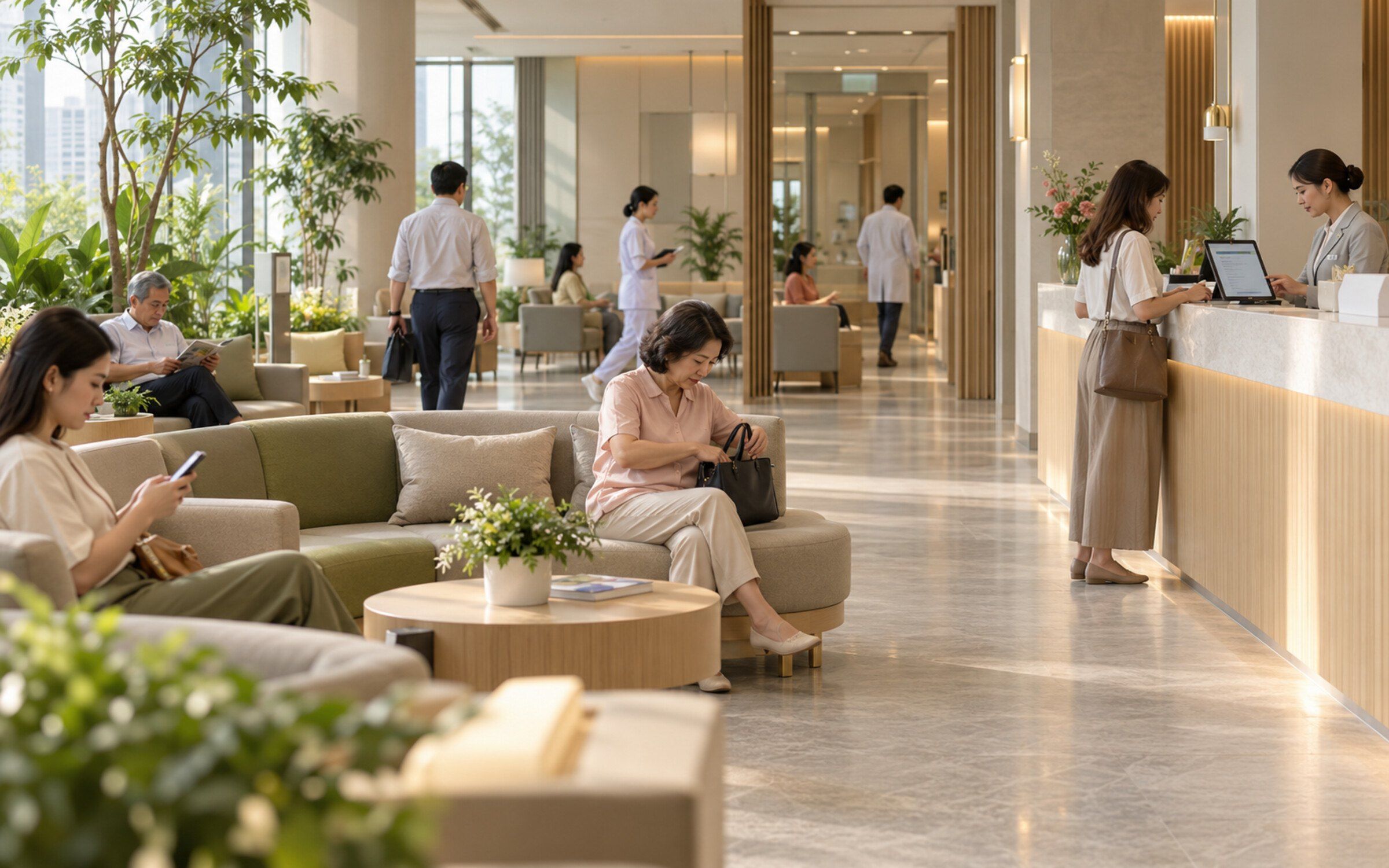 Healthcare in a modern space