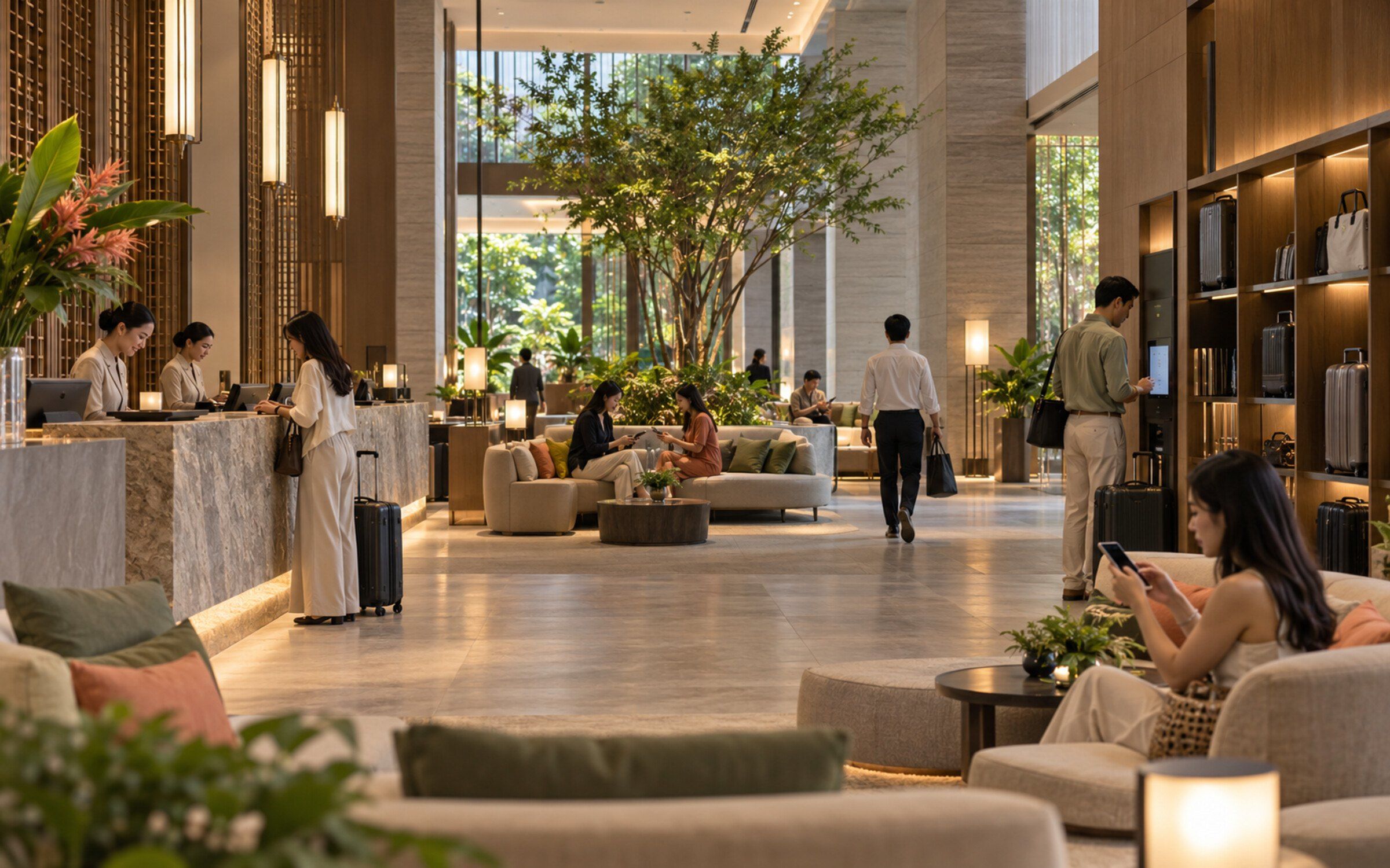 Hospitality in a modern space