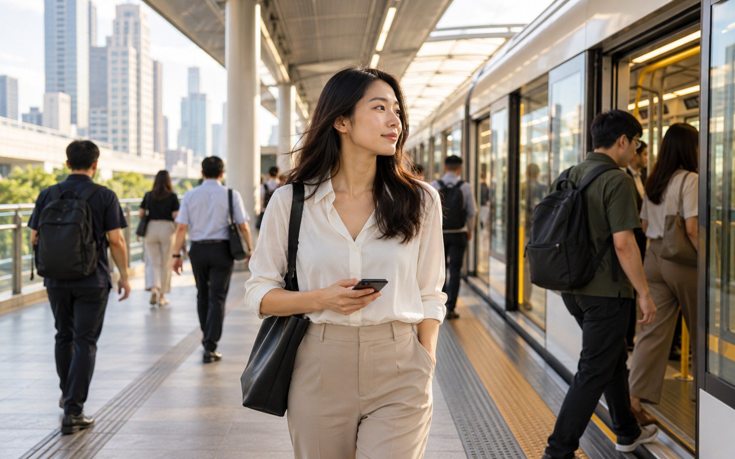 People using Public Transit