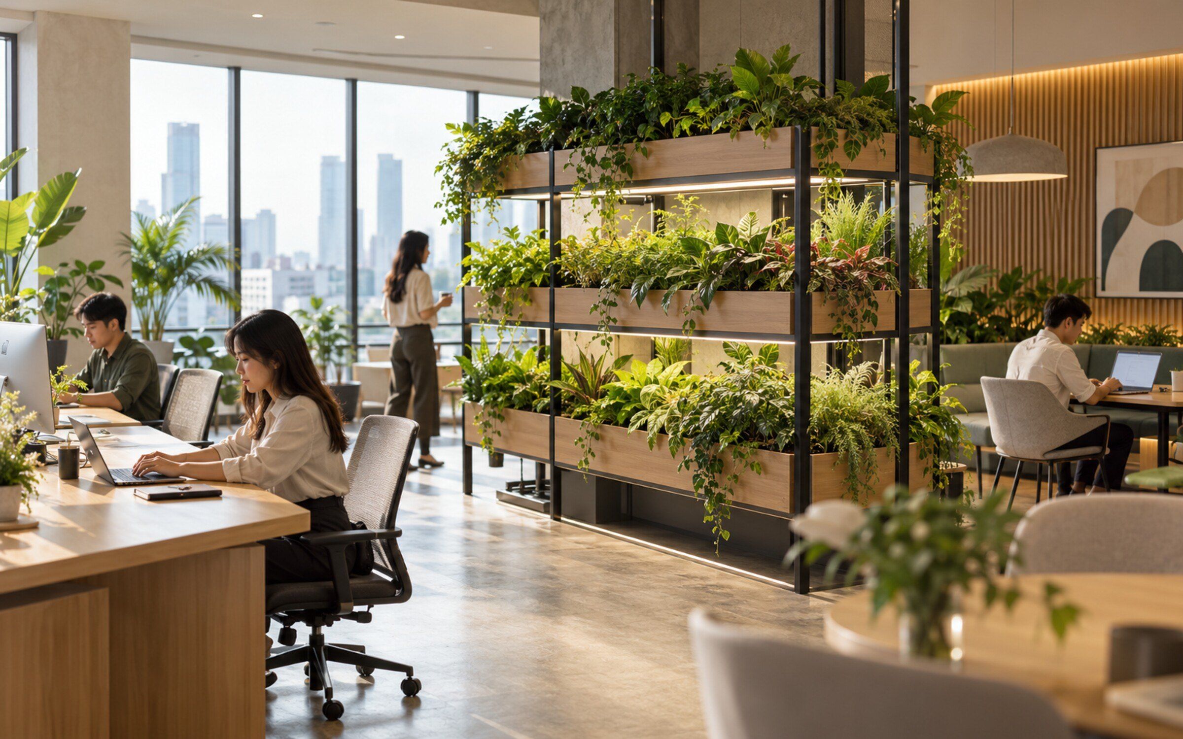 Green Space Area (Auto Plant) in a modern Thai space