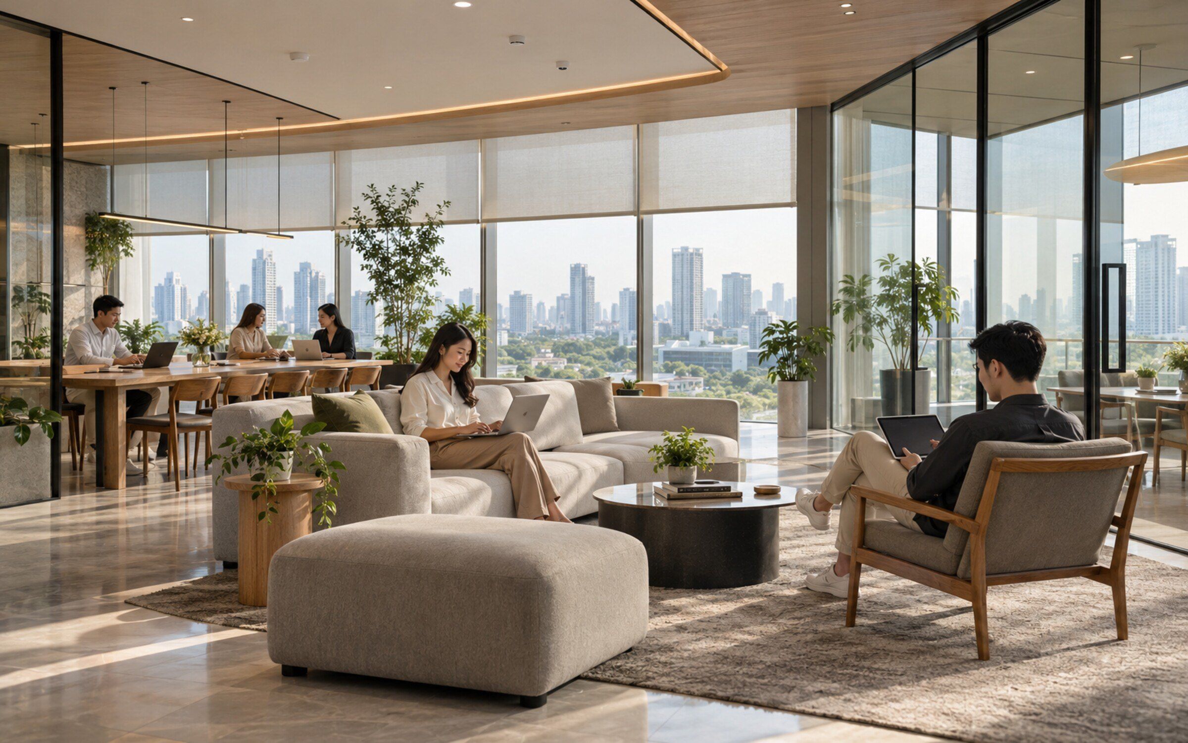 Smart Building Automation in a modern Thai space
