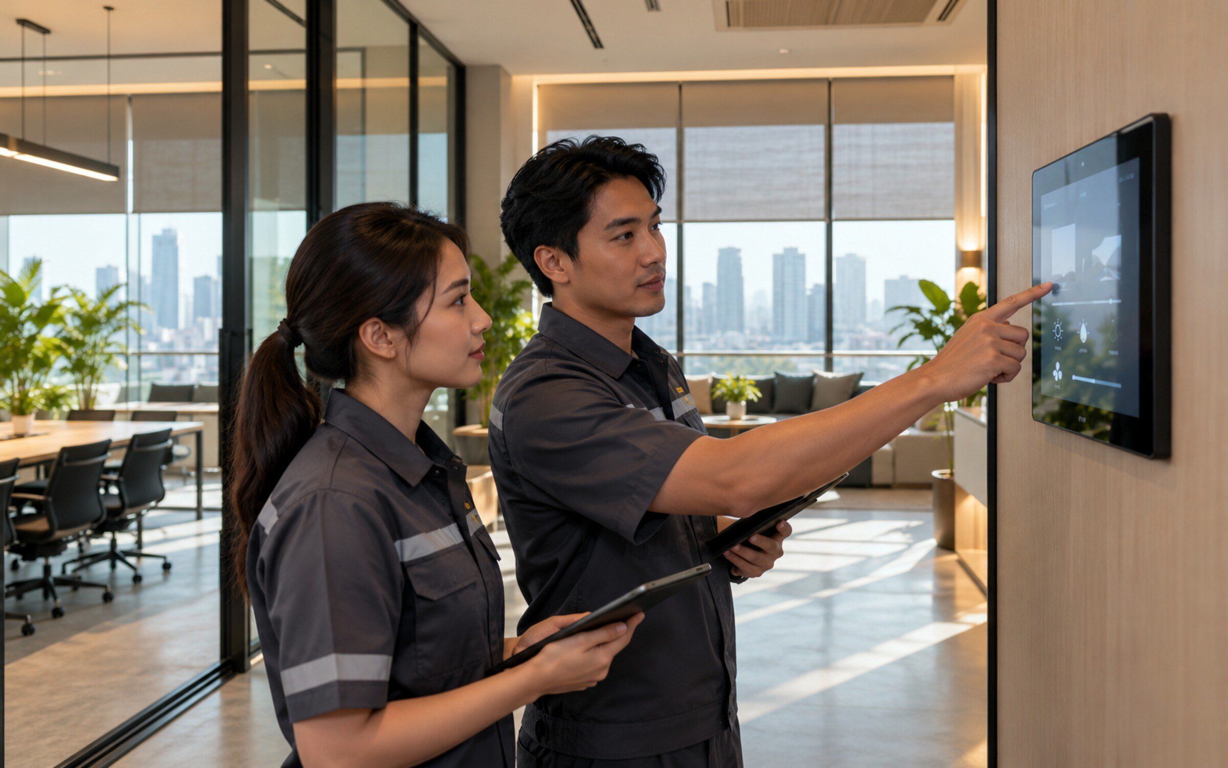 People using Smart Building Automation