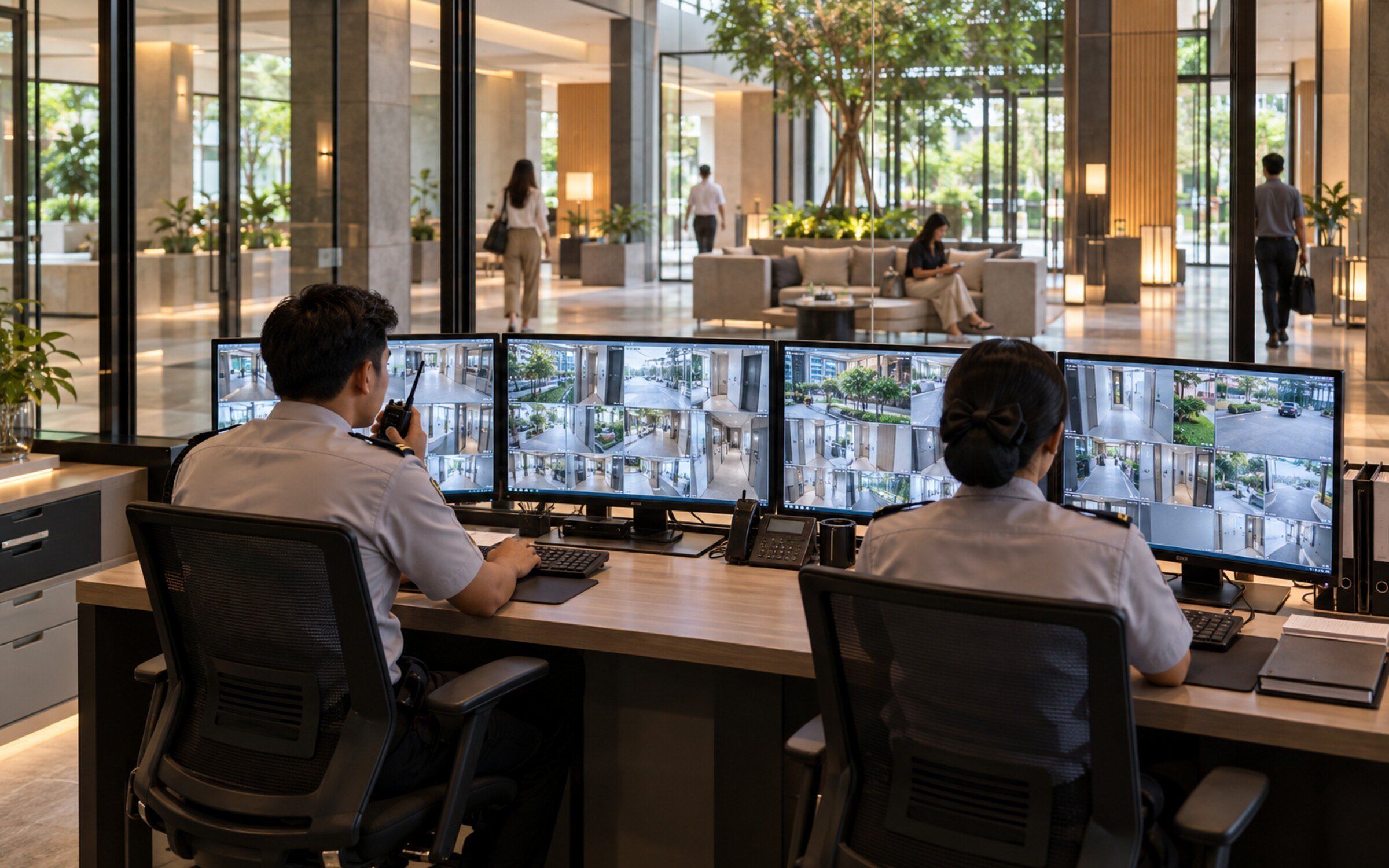 CCTV & Security Integration in a modern Thai space