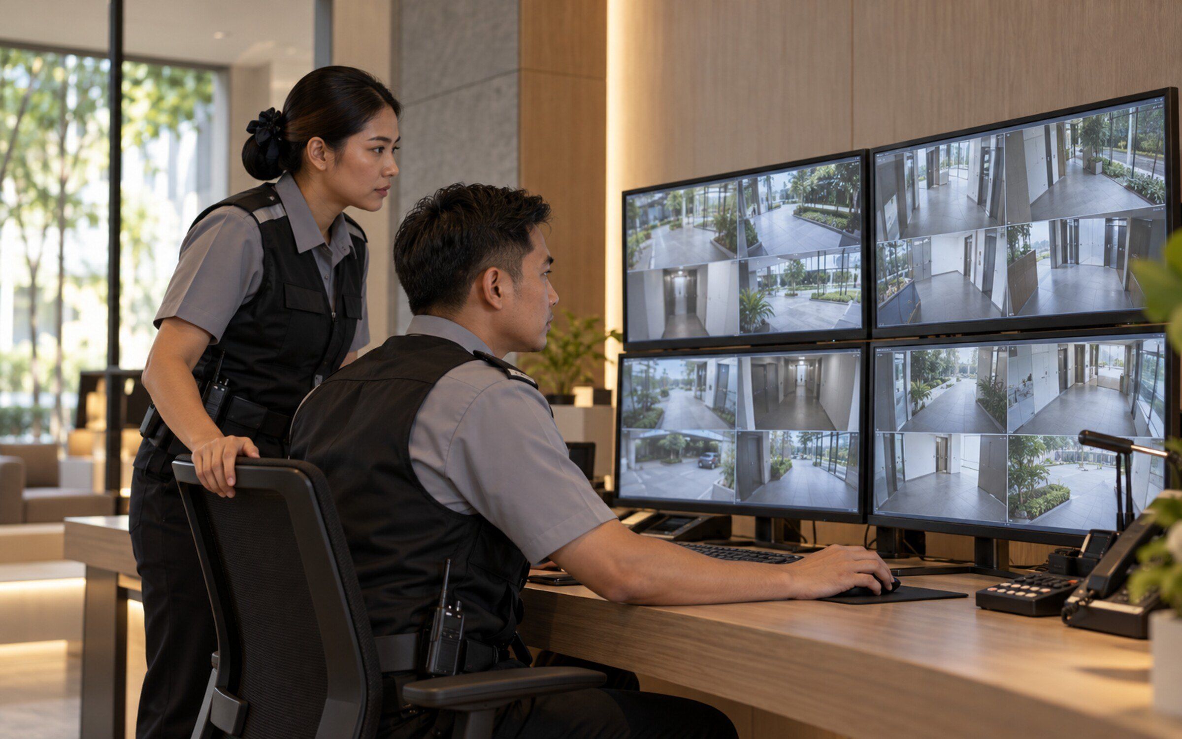 People using CCTV & Security Integration