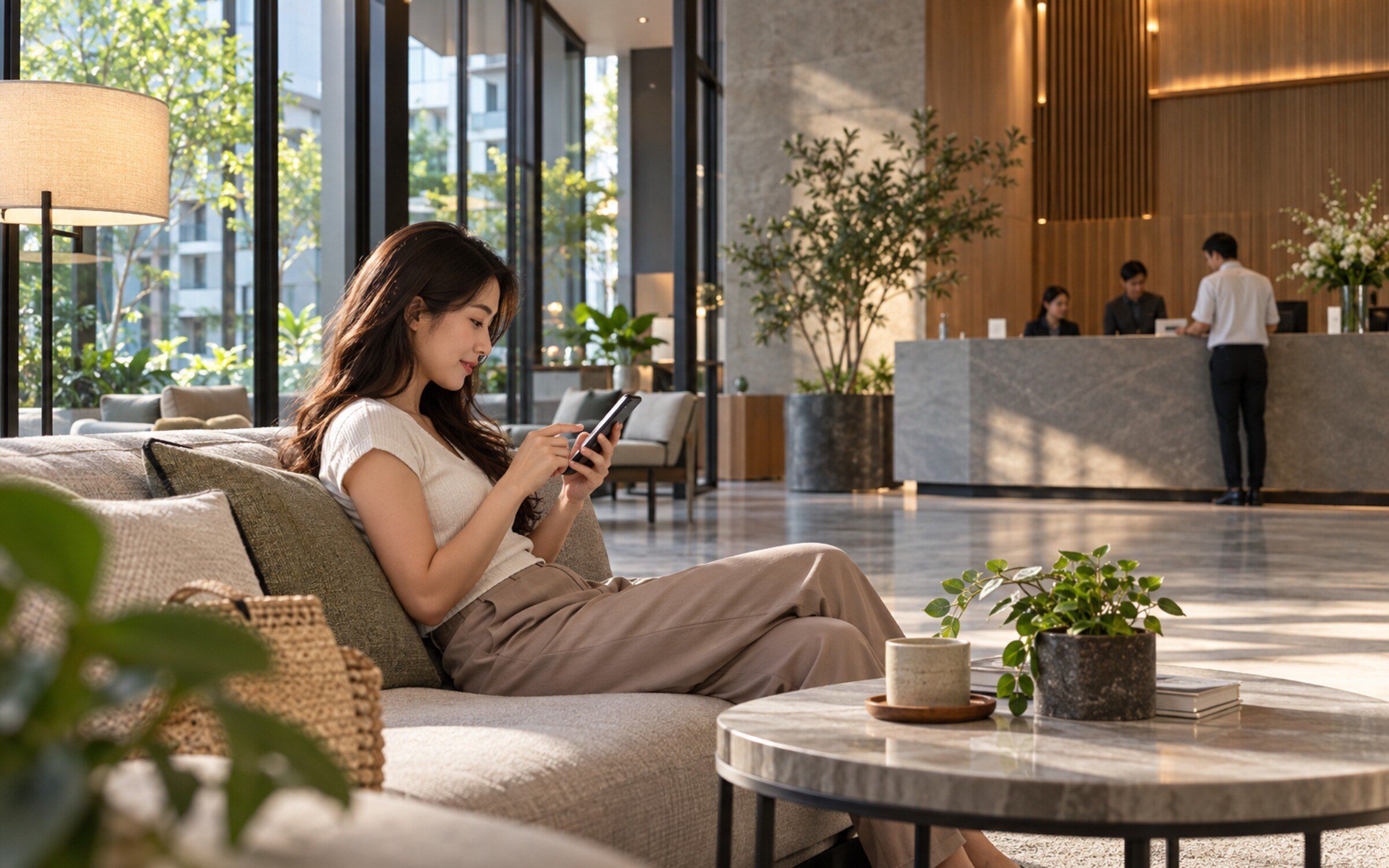 Chat with Juristic in a modern Thai space