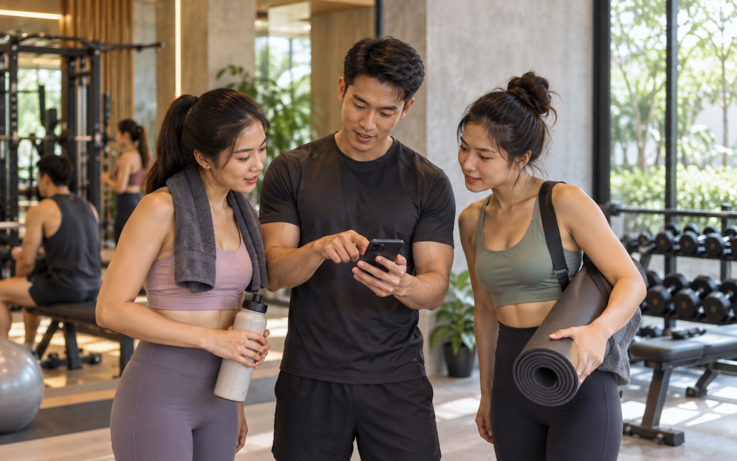 People using Class & Personal Trainer Booking