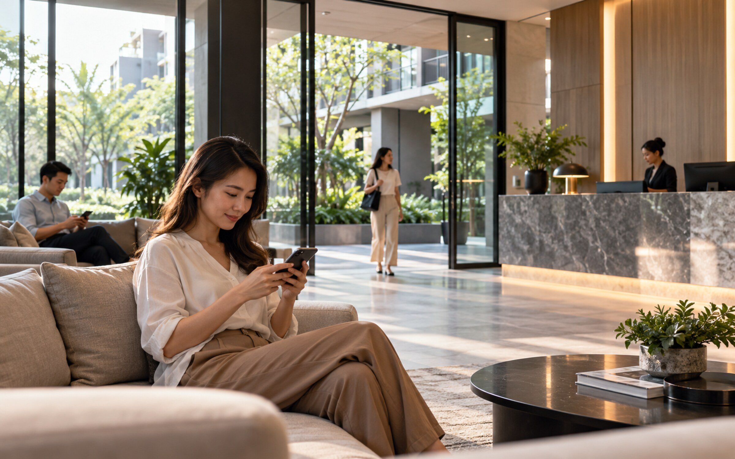 E-Announcement in a modern Thai space