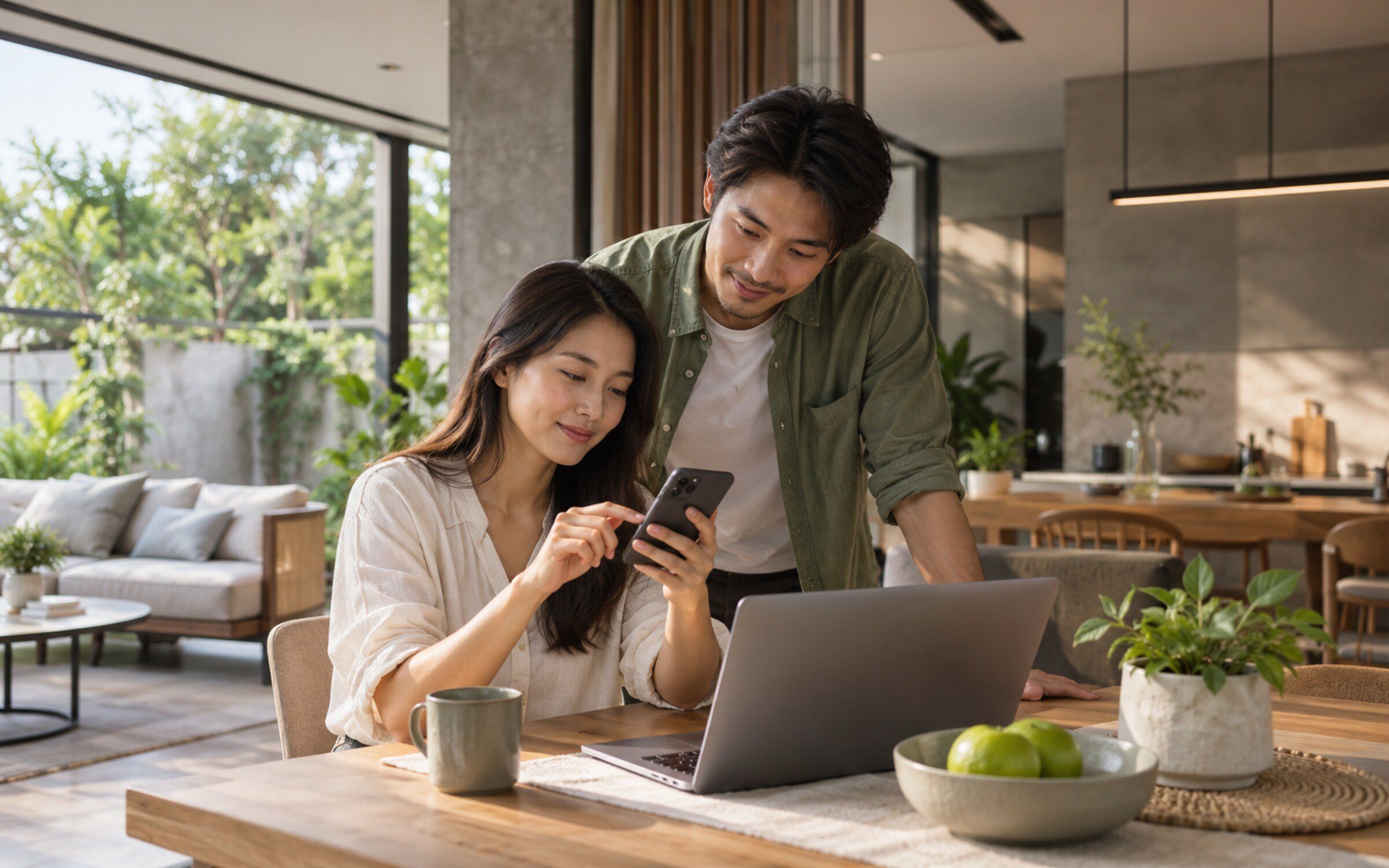 People using Application / Web App (LINE OA)