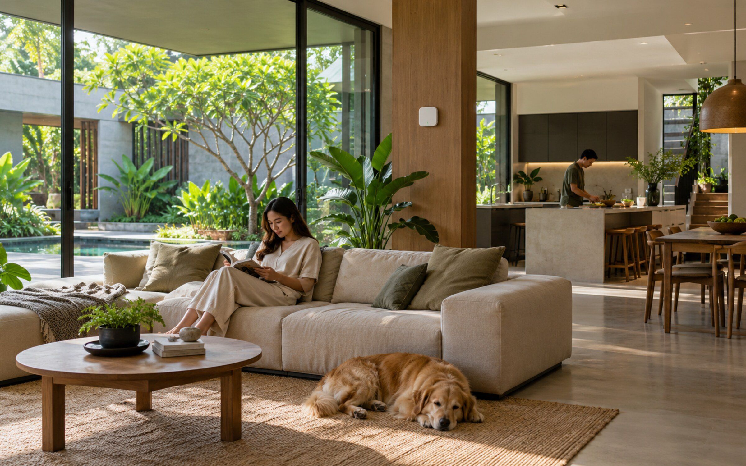 Environment Sensors in a modern Thai space