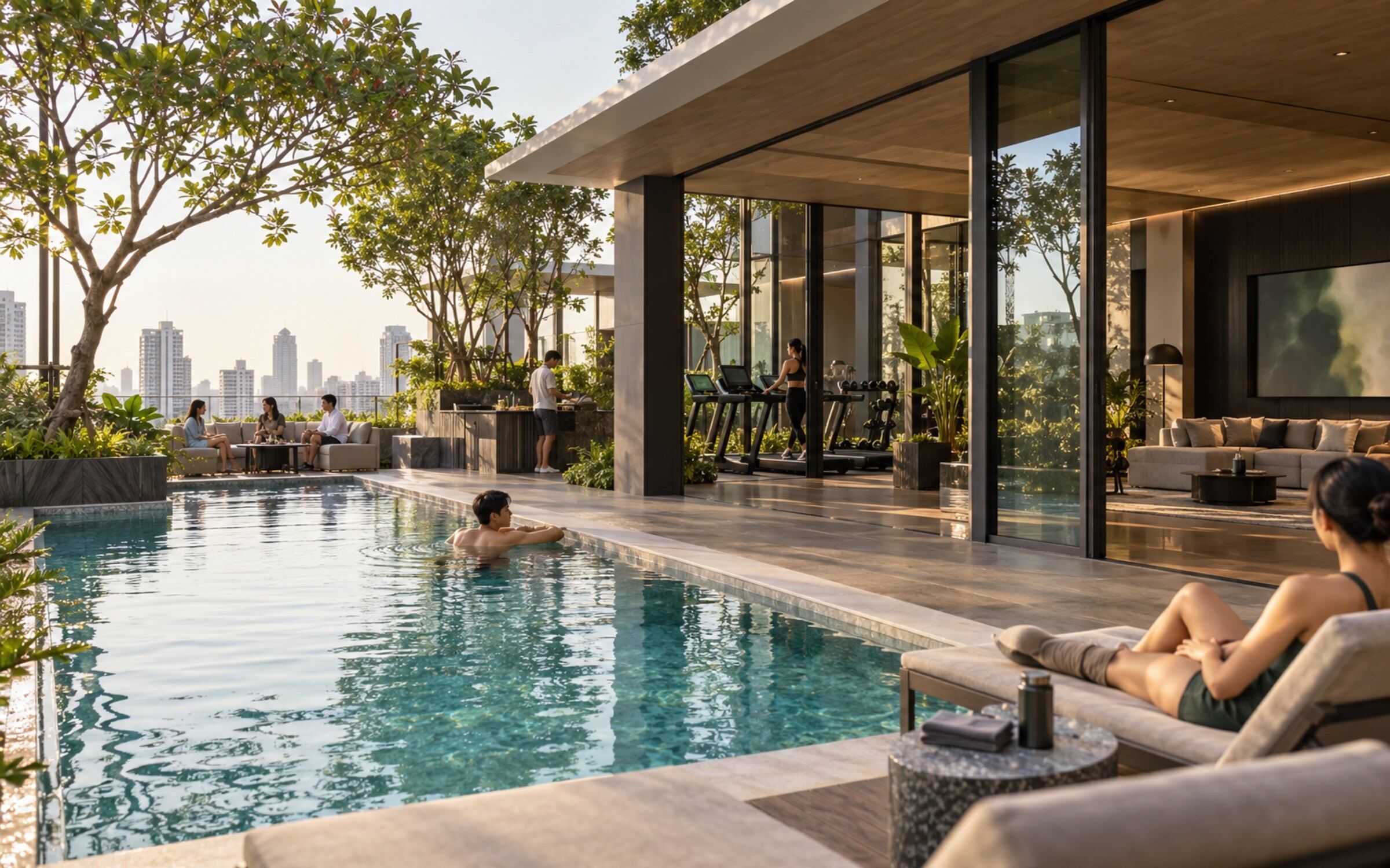 Facility & Amenity Booking in a modern Thai space