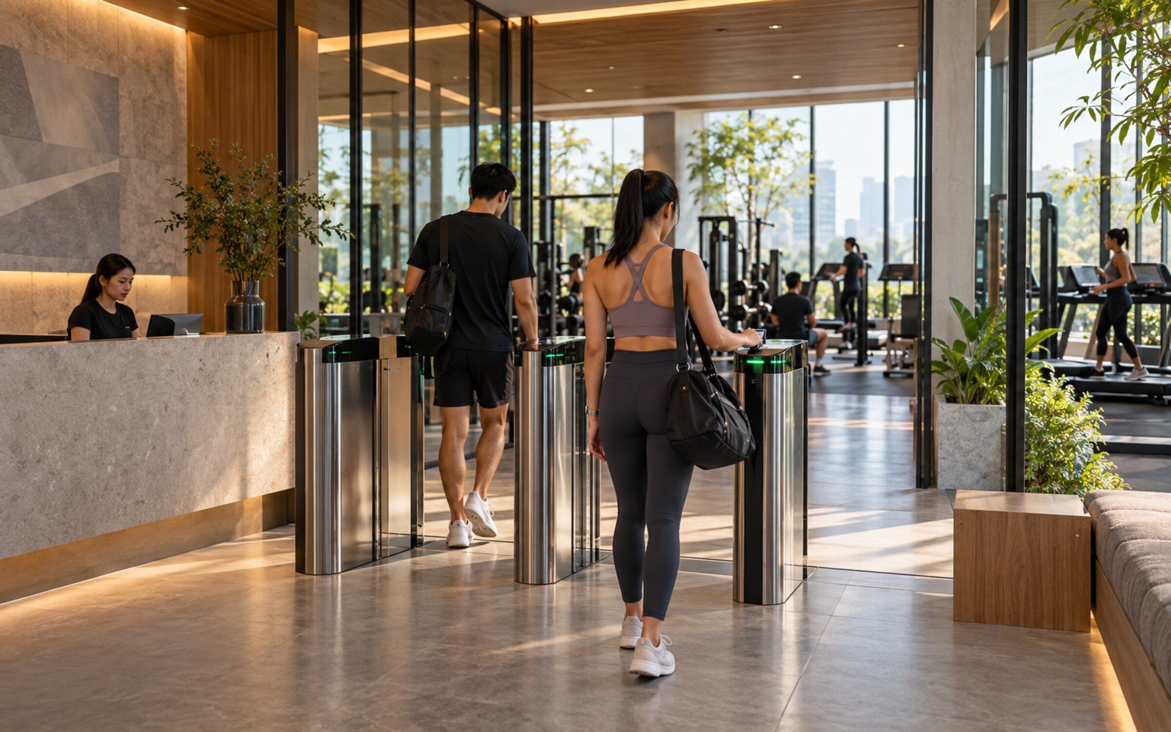 Fitness Access Booking in a modern Thai space
