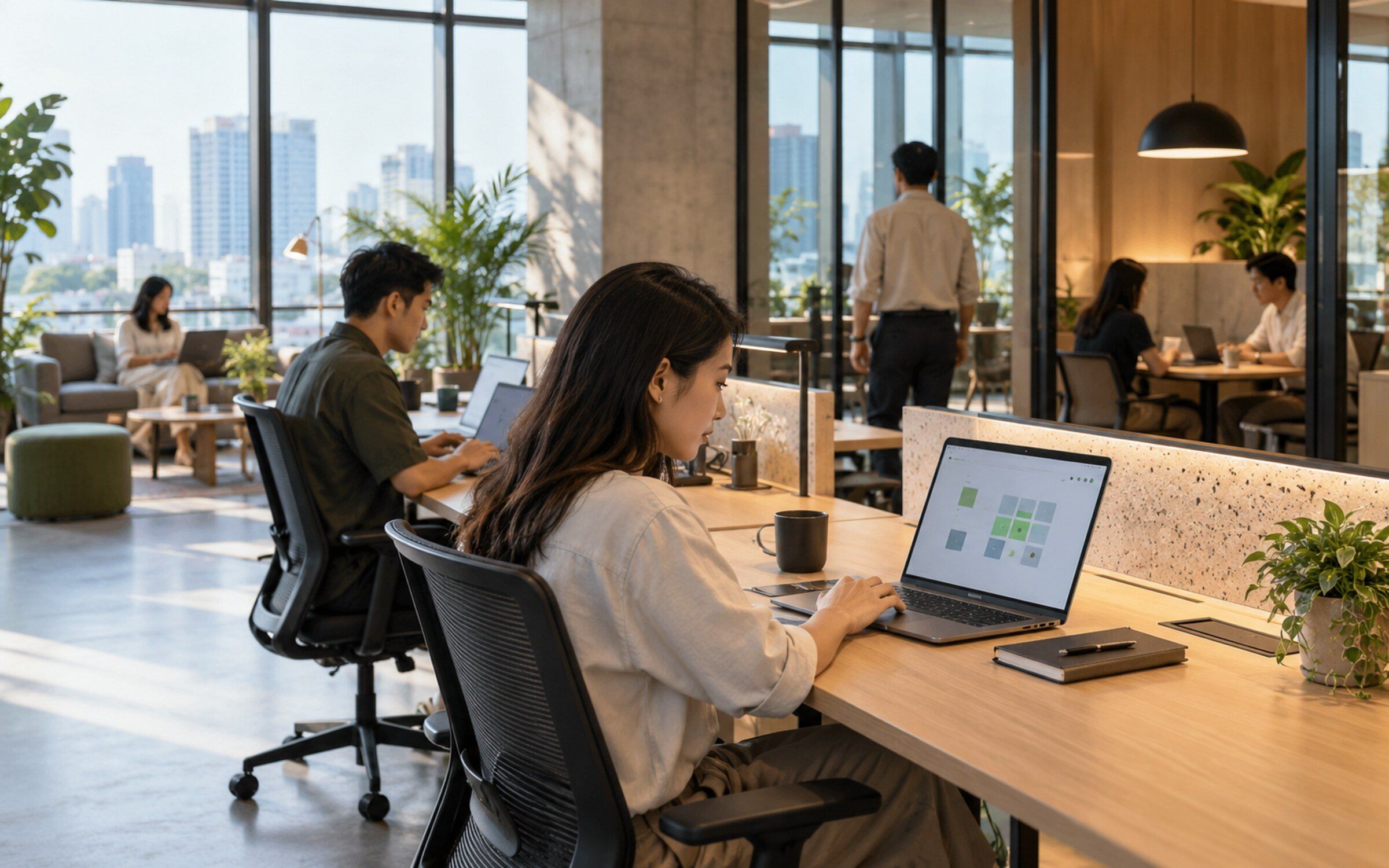 People using Hot Desk Booking