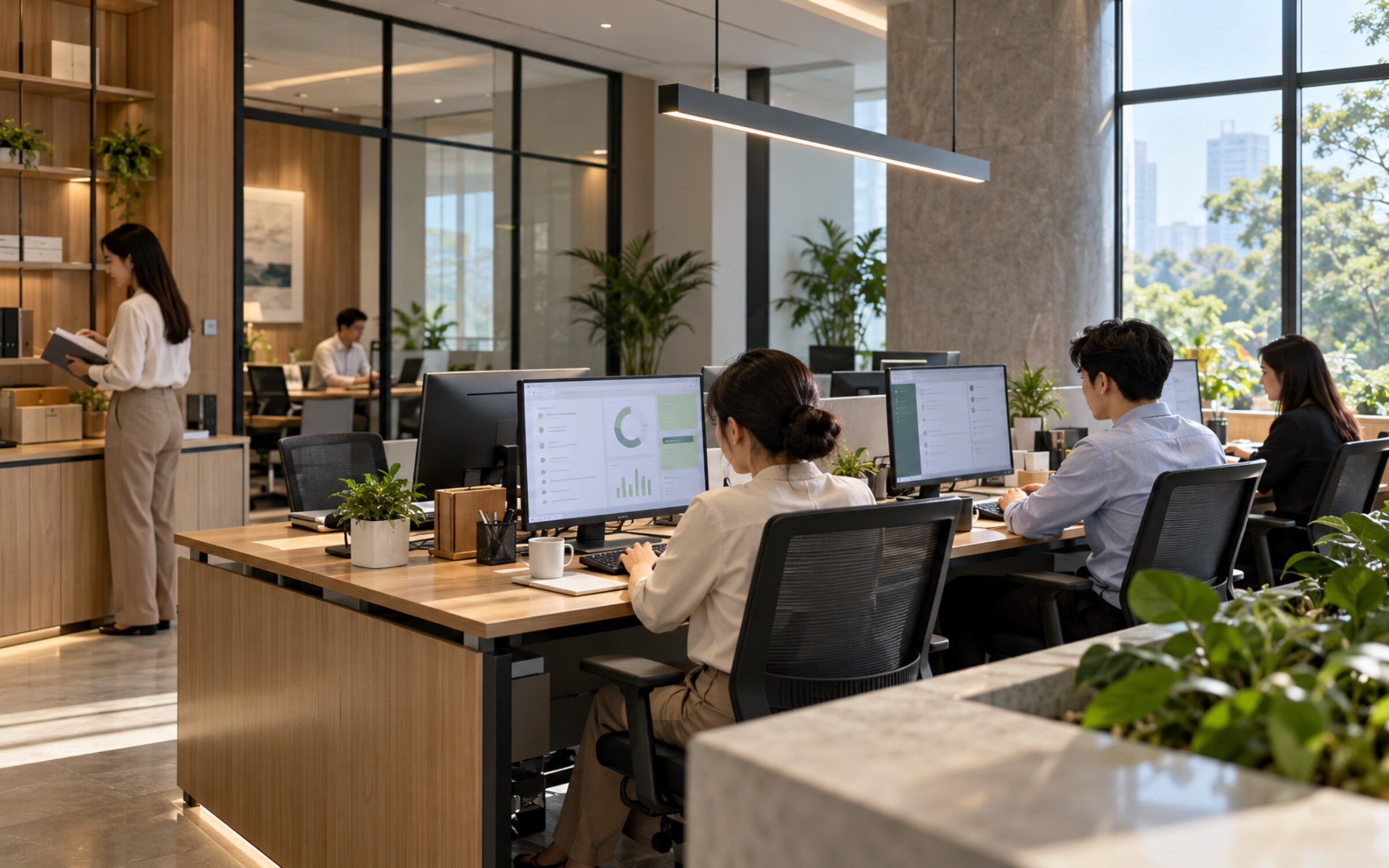 Juristic Dashboard in a modern Thai space