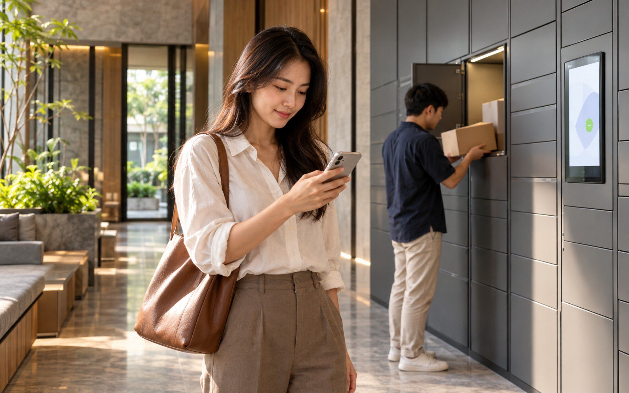 People using Smart Parcel Notification
