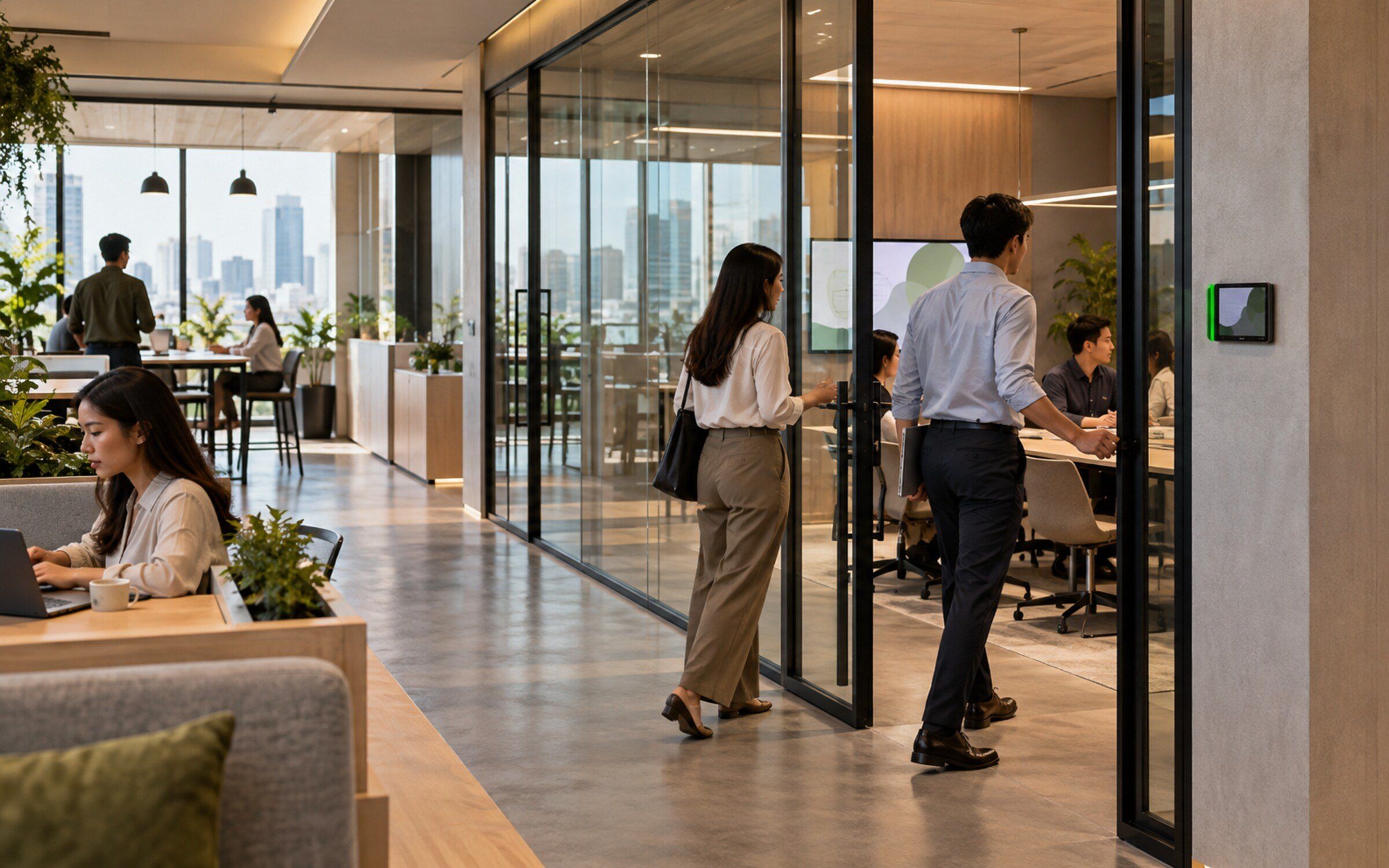 Room Booking & In-Room Control in a modern Thai space