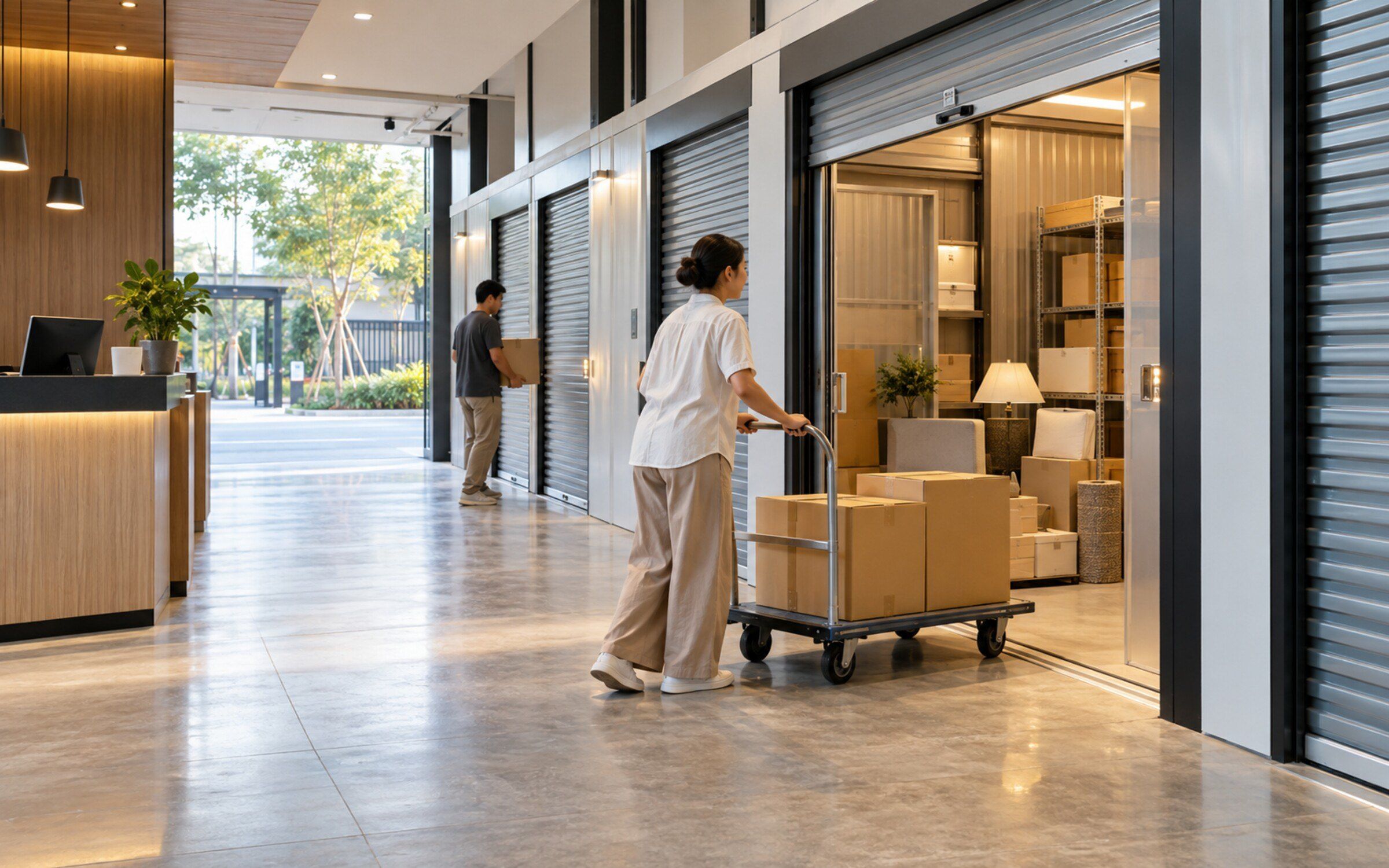Self Storage Management in a modern Thai space