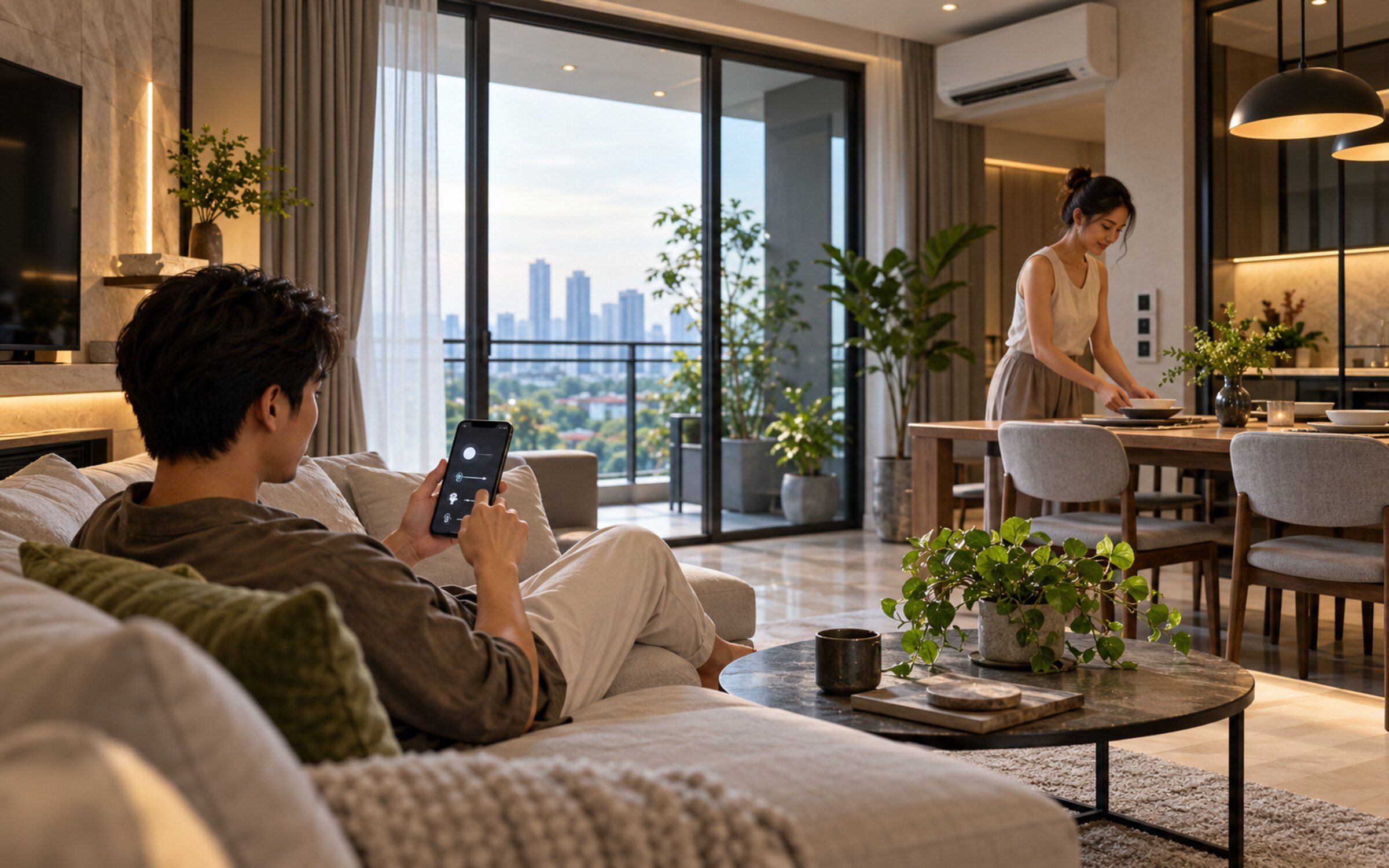 People using Smart Home Control