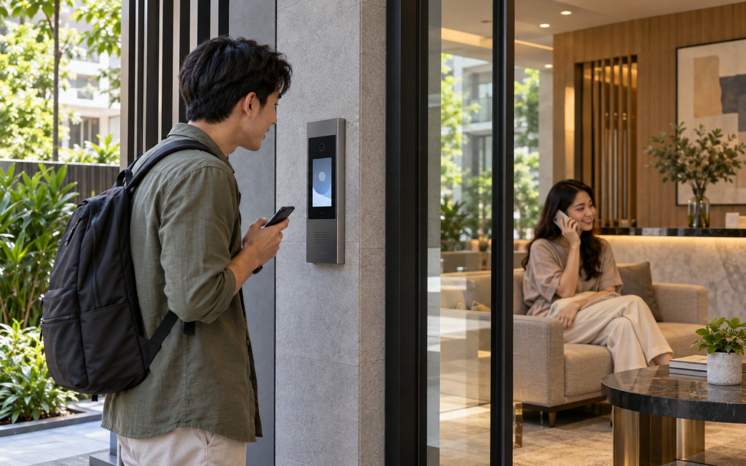 People using Smart Intercom
