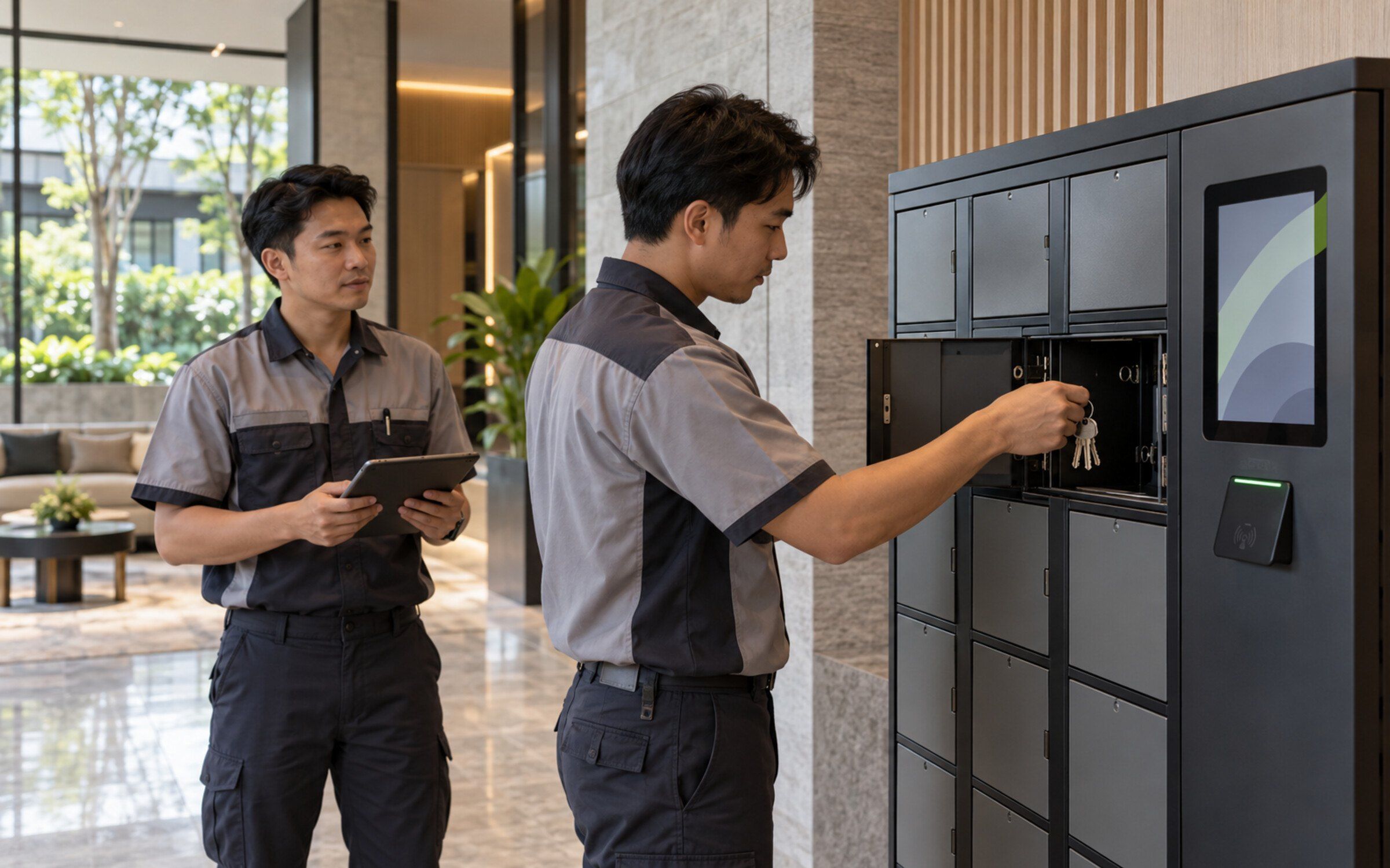 People using Smart Keydrop / Key Locker