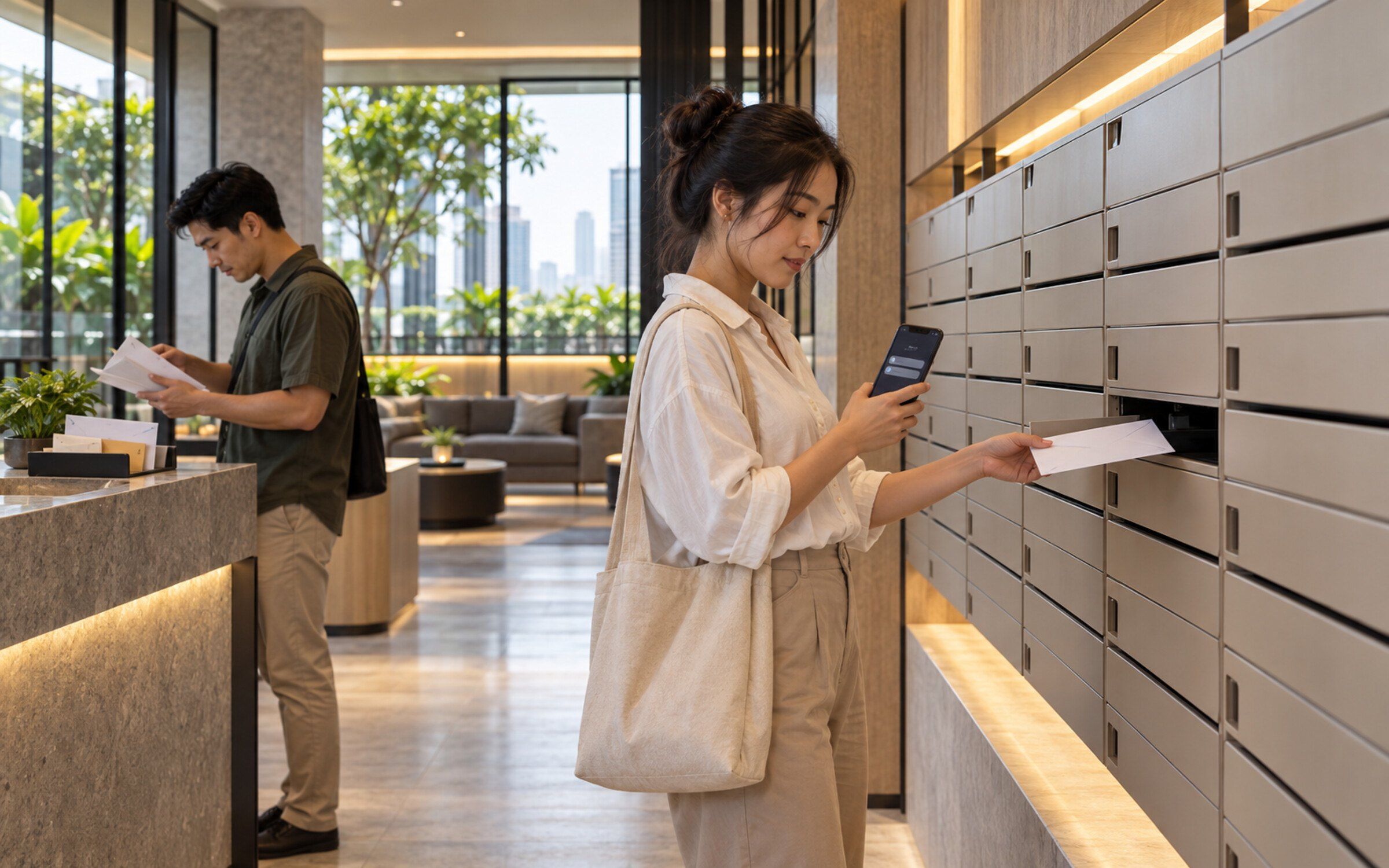 People using Smart Mail Room