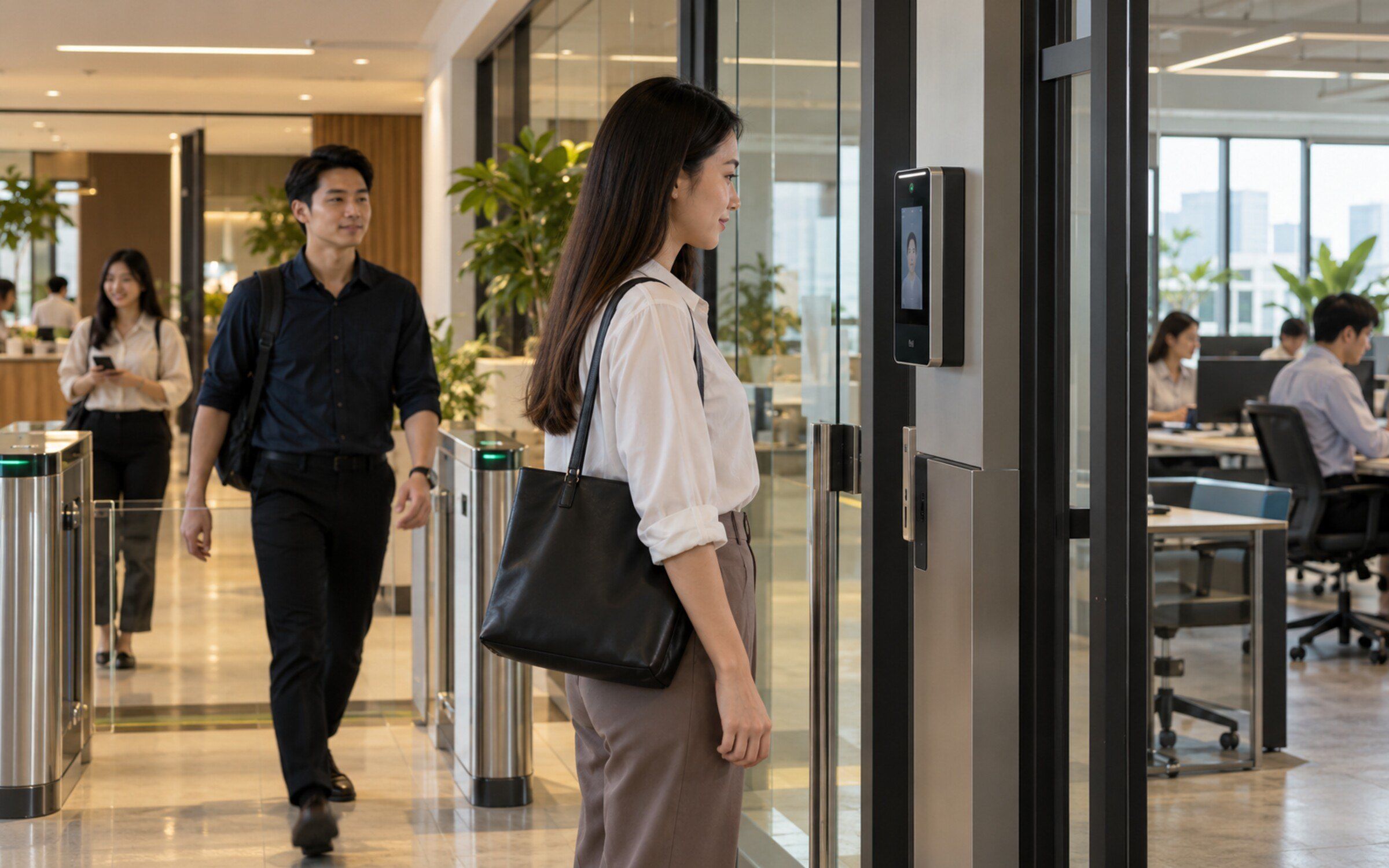 Time Attendance in a modern Thai space