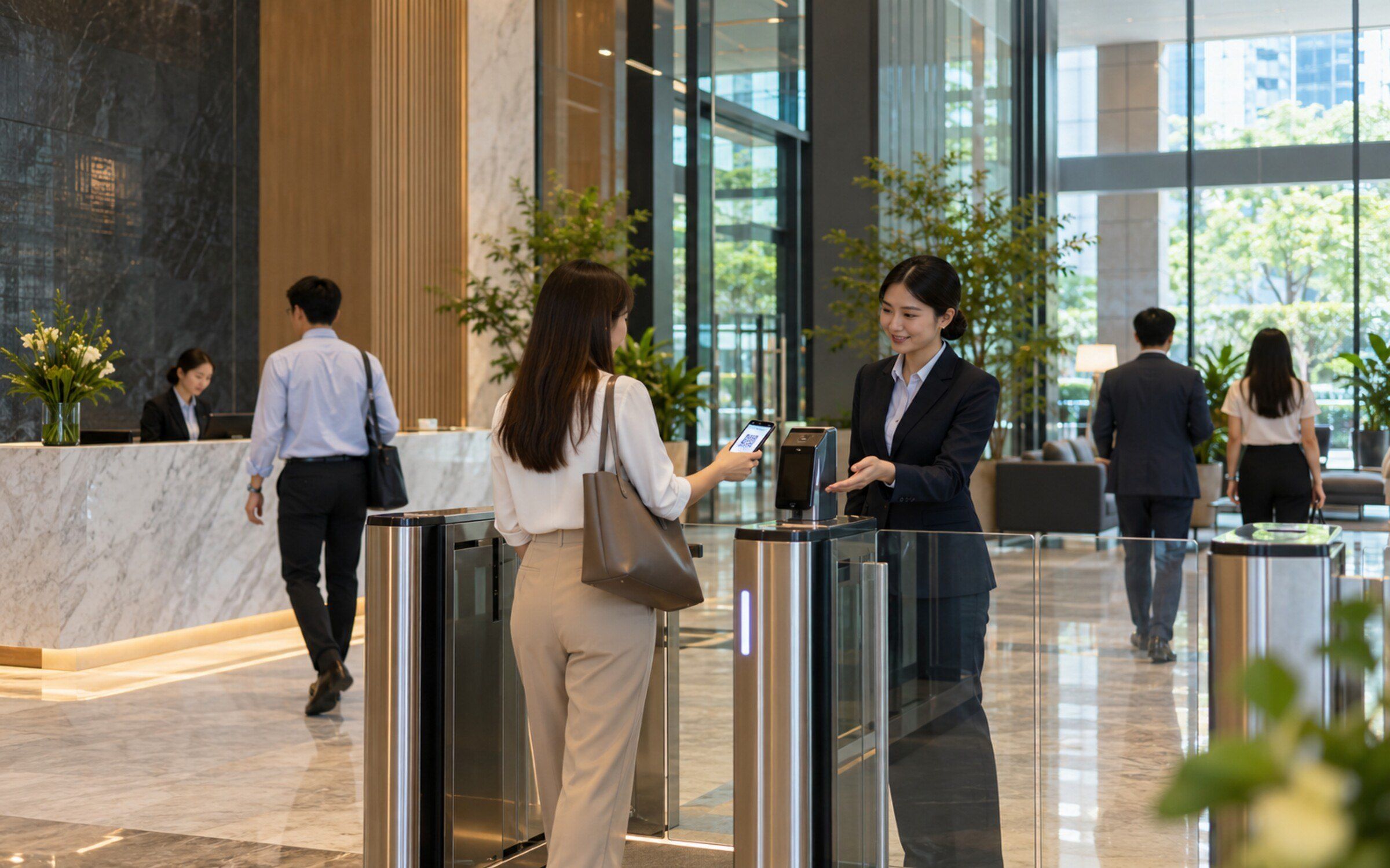 Visitor Management in a modern Thai space