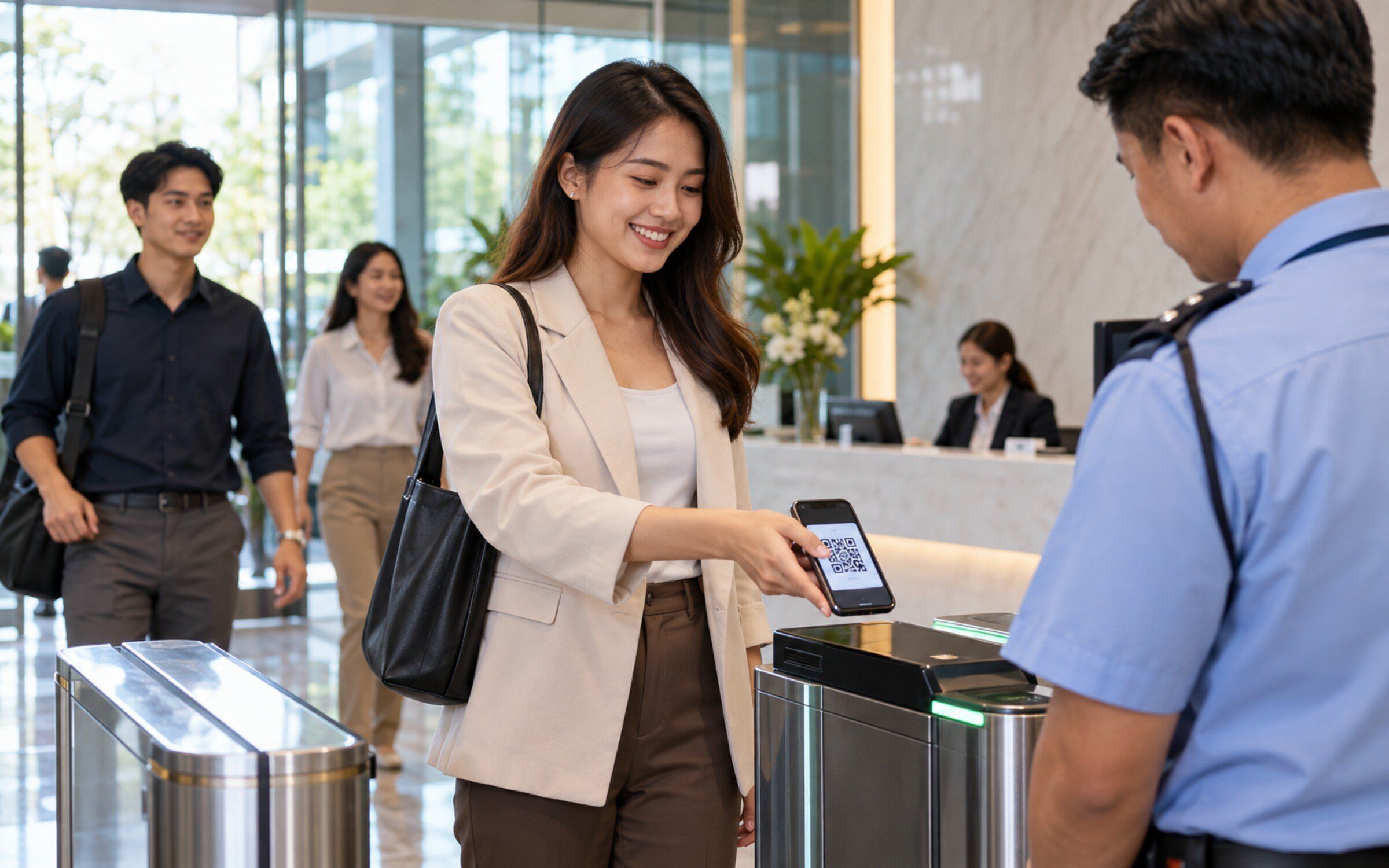 People using Visitor Management