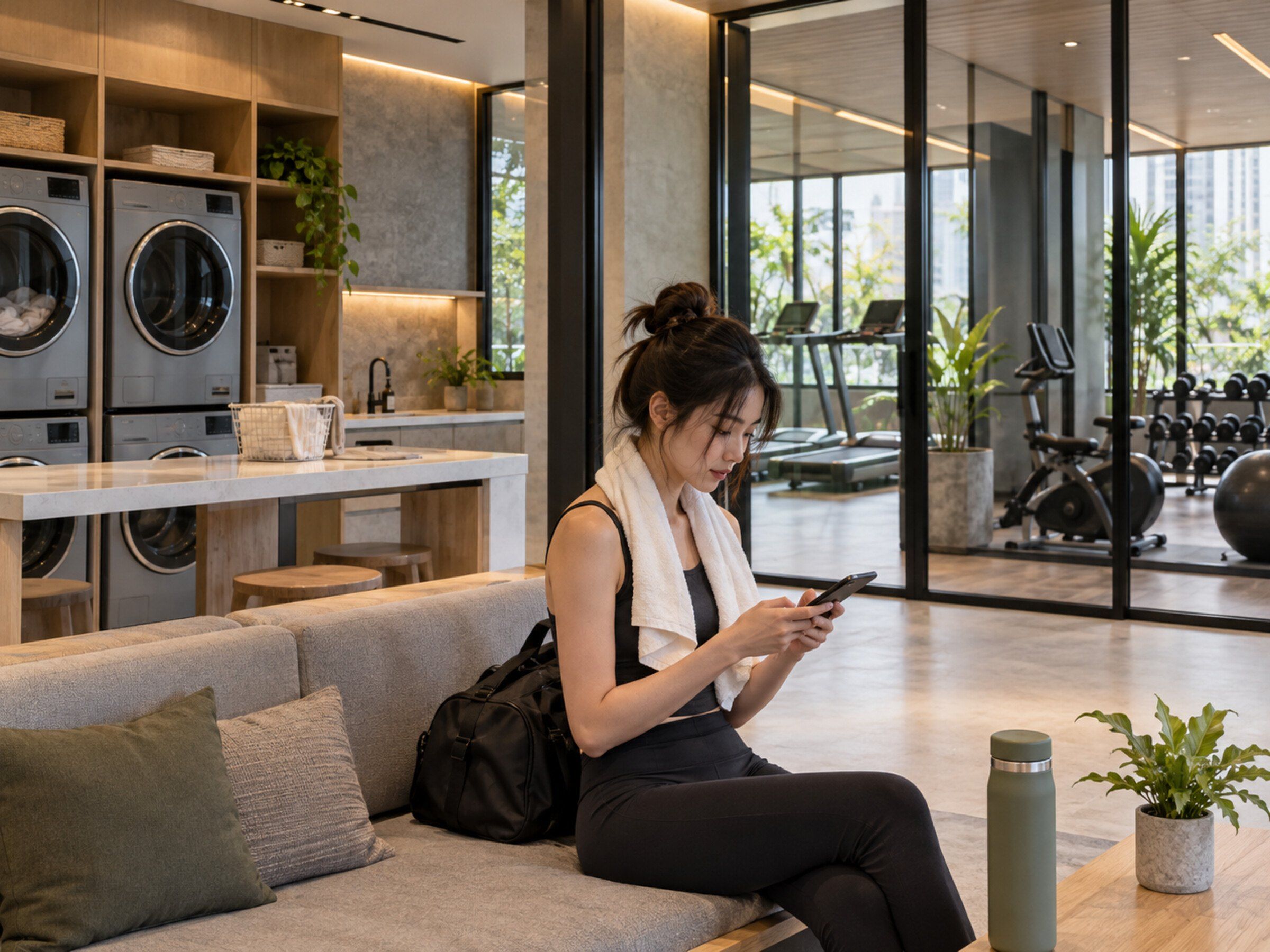 Condo common facility with no crowding