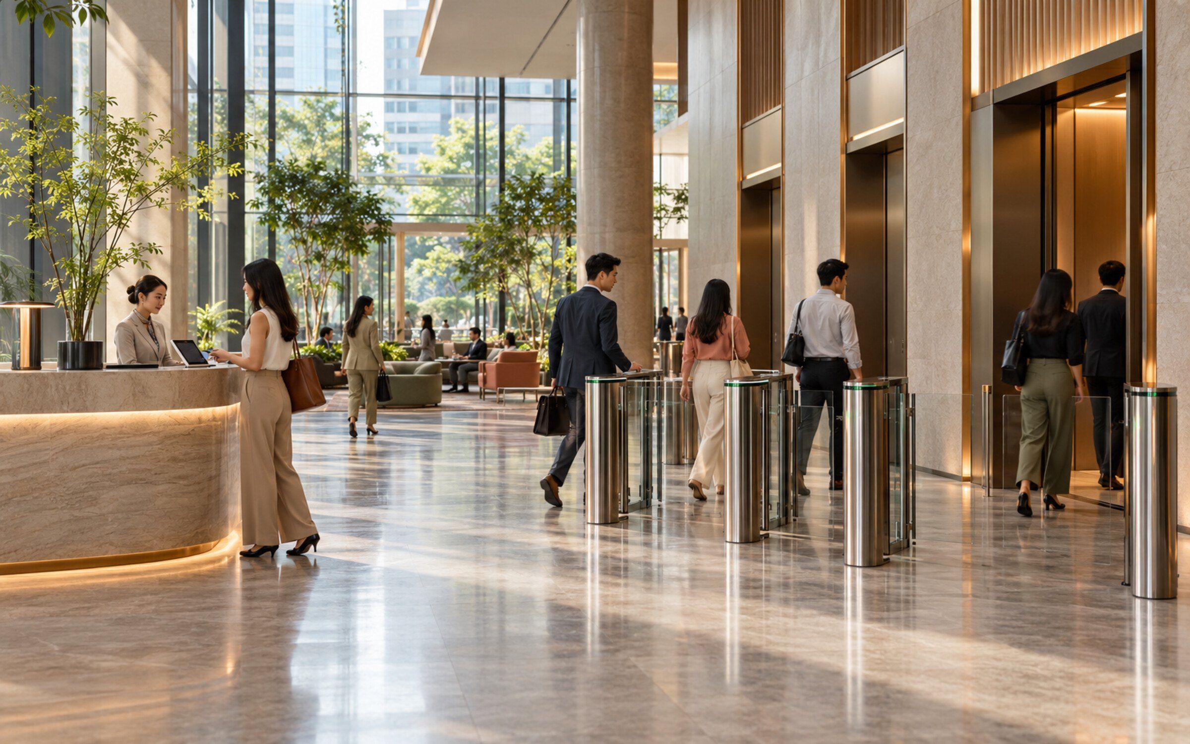 Smart Building in a modern space