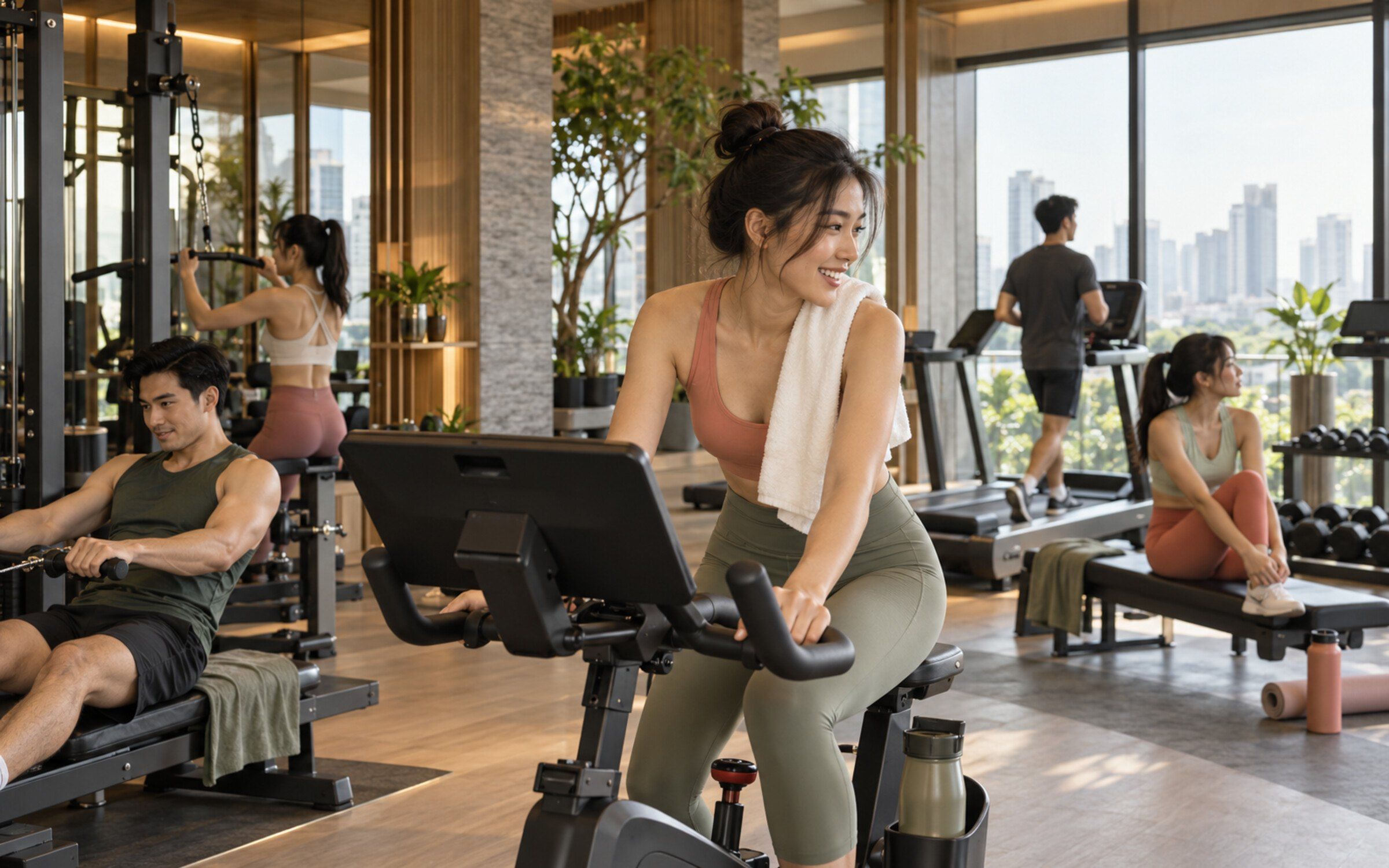 People using Smart Fitness
