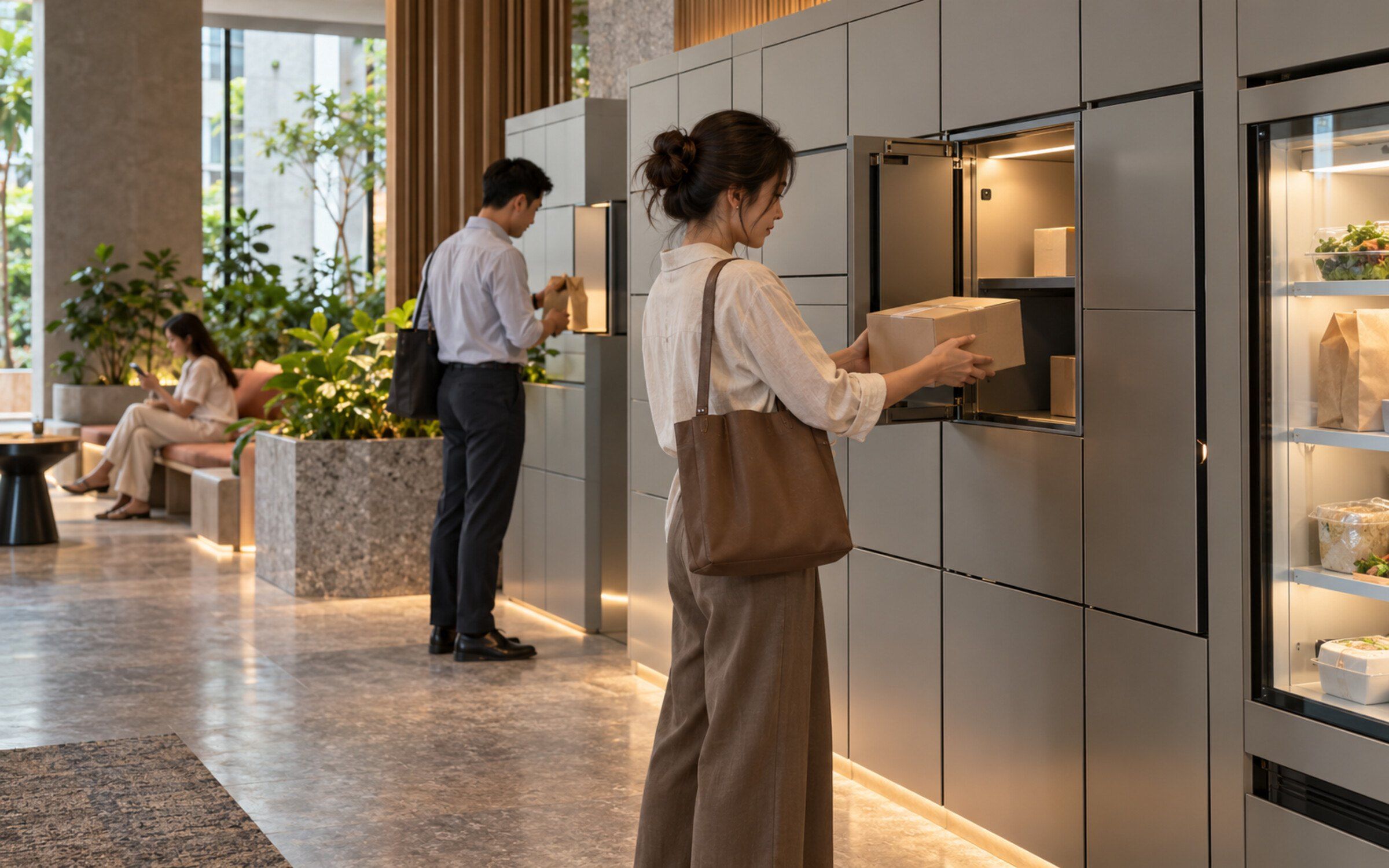 People using Smart Locker