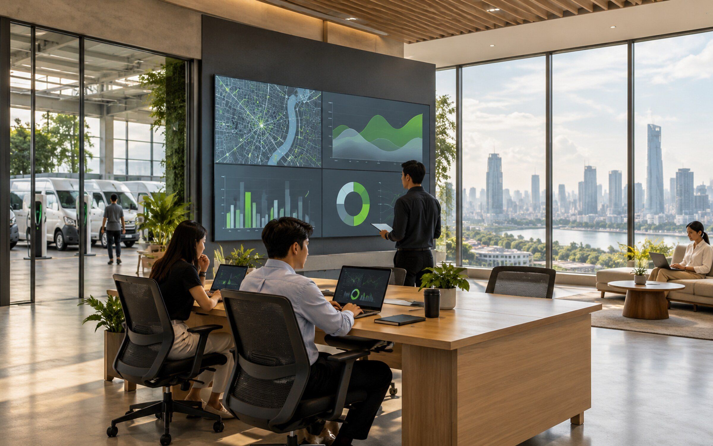 AI & Data Analytics in a modern space